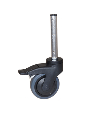 5" hjul inkl. 145 mm (forlænget) alurør til Kakadu (alle modeller)