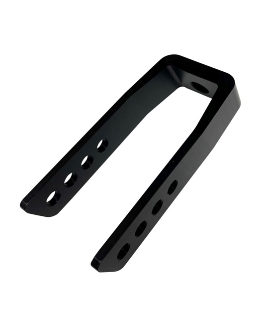 Forgaffel, 120 x 45 med ø12 mm akselhul samt 4 x ø8 mm huller