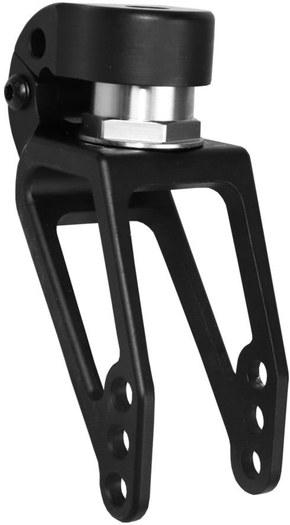 DSF Dynamic forgaffel med indstillelig støddæmpere, sort 131 x 40.5 mm, 3 x ø8 mm huller